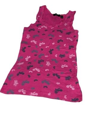 Vintage Fox Racing Pink Motocross Tank Top